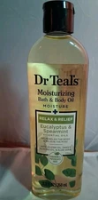 Dr Teals Bath & Body Oil Eucalyptus & Spearmint Essential Oils 8.8 Fl Oz Sealed