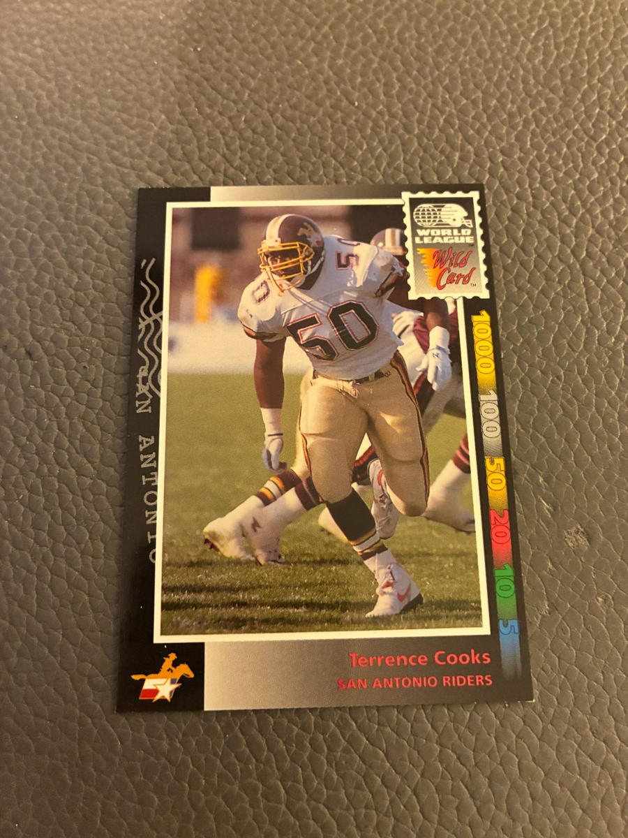 LMF即購入OKページ 1992 Wild Card WLAF Football #19 Terrence Cooks - San Antonio