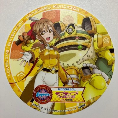 Sega Collab Café LL! Sunshine!! × Sakura Wars Drink Coaster Hanamaru