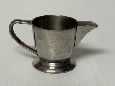 Small Vintage Gense Pewter Creamer Pitcher, Sweden, 3 1/2 CL, stainless