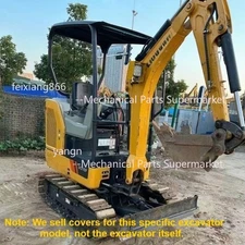 Mini Excavator Windproof Warm Awning PVC Cover With Window For Liugong 9018F