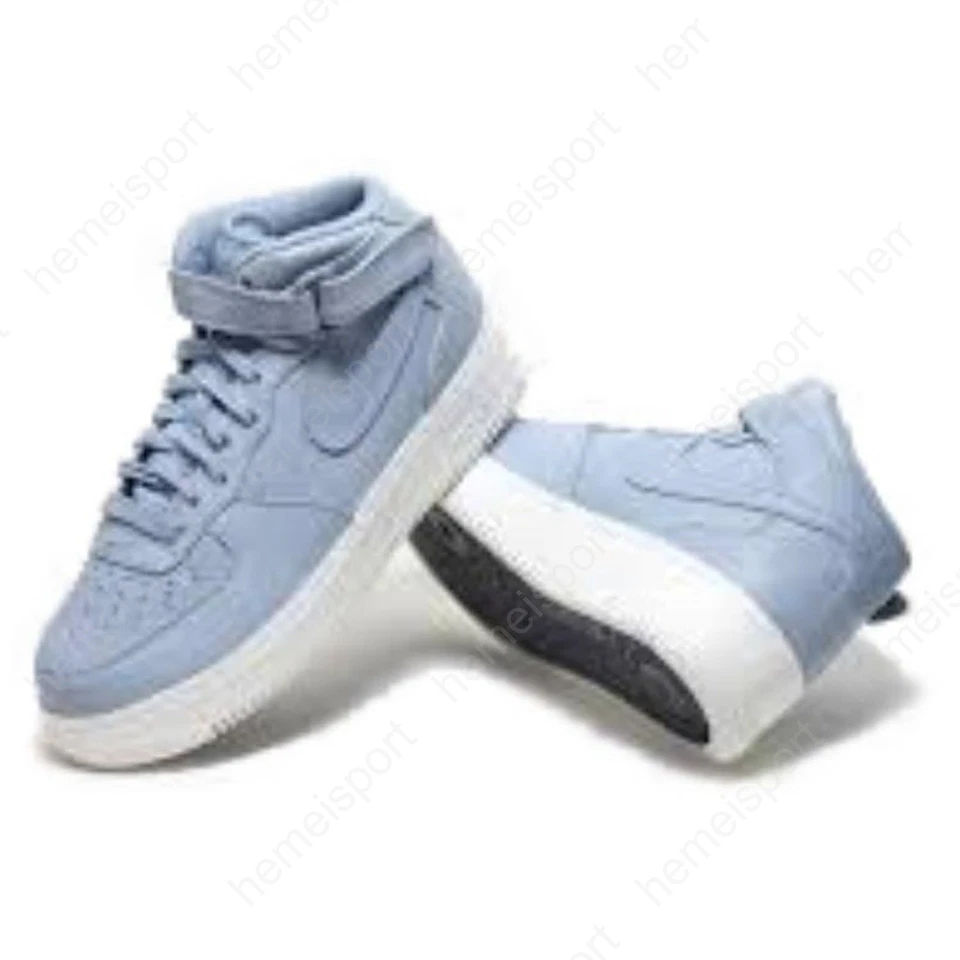 Nike Air Force 1 Mid Blue Grey 905619-400 - Image 3 of 4