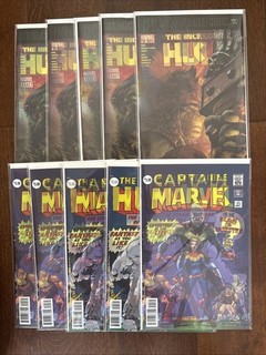 Lenticular Hulk #1 & Hulk #94 5 Pack Each Variant Marvel Comics Lot Of 10
