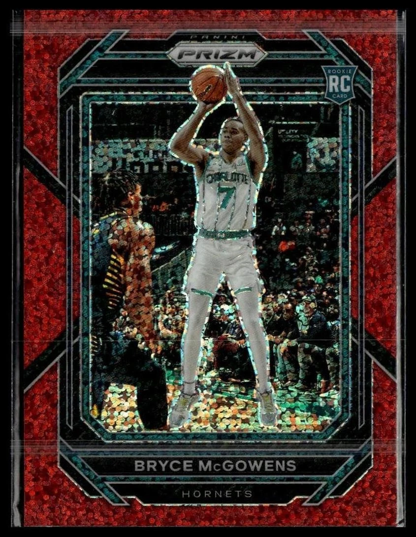 2022-23 Panini Prizm #222 Bryce McGowens Prizms Red Sparkle RC