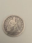 1858 Seated Liberty Silver Quarter 25c - Philadelphia Mint