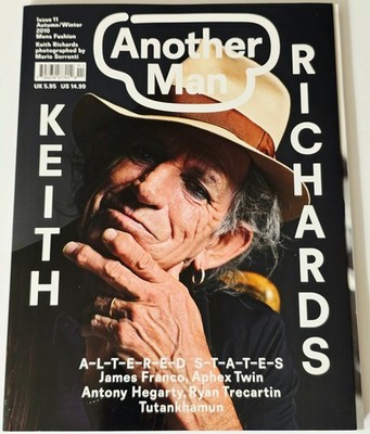 ANOTHER MAN MAGAZINE KEITH RICHARDS MENS FASHION APHEX TWIN PHOTO MARIO SORRENTI