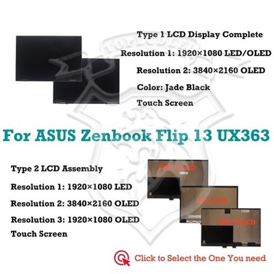 ASUS Zenbook Flip 13 UX363EA-DH71T LED/OLED Berühren Bildschirm Komplett Anzeige