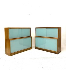 Vintage Retro Mid Century 1960s Danish Era Bookcase Modernist Oak Cabinet (b)