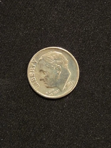1949 Roosevelt Dime  S - SILVER - AU