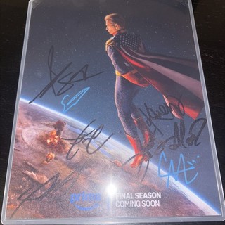 The Boys Final Cast Signed Poster 8.5x11 Los Angeles Premiere Amazon Prime