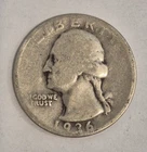1936 P Washington Quarter - Circulated- Good Condition