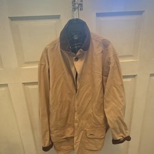 Polo by Ralph Lauren Men's Beige Jacket Corduroy Collar Plaid Lined Pockets L