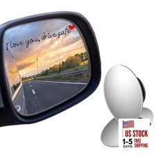 3pcs I Love You Drive Safe Rearview Mirror Sticker, with 2pcs Blind Spot