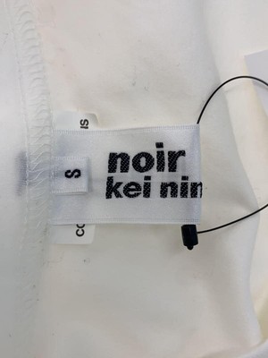 Noir Kei Ninomiya Other Tops S Cotton White Plain 3A-T002