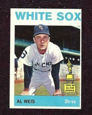 1964 Topps Baseball Card #168 Al Weis, Chicago White Sox, VG-EX!