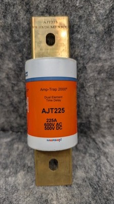 Ferraz Shawmut AJT225 Fuse Dual Element Time Delay 225A 600VAC SMART SPOT AMP-TR