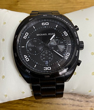 Michael Kors MK-8615 Men’s Black Stainless Steel Chronograph Watch