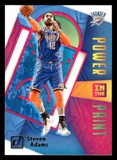 2020-21 Donruss #9 Steven Adams Power in the Paint Card Oklahoma City Thunder