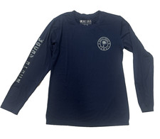 Salt Creek Boy's Long Sleeve Shirt Rash Guard Swim UPF 30 Youth Large Navy Blue