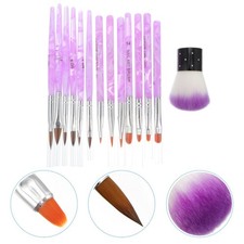 1 Set Manicure UV Gel Pens Dust Brush Rhinestone for Salon Home