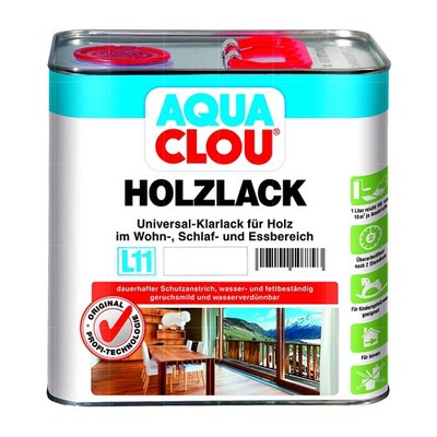 CLOU L11 AQUA CLOU HOLZLACK - 0.75 LTR (SEIDENMATT) Holzpflege Holzschutz