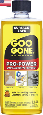 Pro Power Adhesive Remover 8 oz Heavy-Duty Cleaner for Silicone Caulk, Sealants,