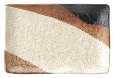 Kaden KOYO Koyo Toki Shinsaiun (New Color Cloud) Skewer Plate, Small, Mino Ware,