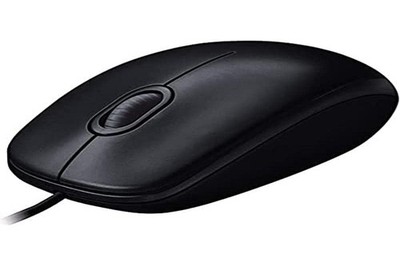 Logitech M90 Maus mit Kabel, 1000 DPI Sensor, USB-Anschluss, 3 Tasten, Für Links