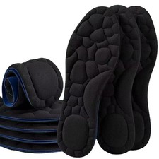 1 Pair 5D Memory Foam Insoles Soft Flexible Breathable Insoles Shock Abs