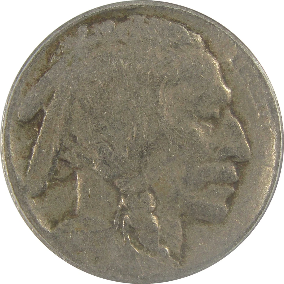 1913 S Type 2 Indian Head Buffalo Nickel VG 8 ANACS 5c Coin SKU:I22007 - Image 3 of 4