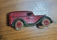 Vintage 1930's Arcade Cast Iron Panel Delivery Truck Nickel Grill 4"