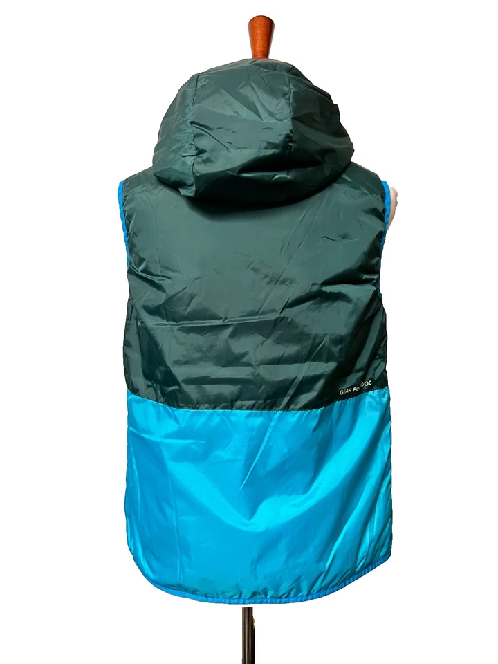 NWT COTOPAXI Women's S Teca Calido Hood Zip Vest Reversible Pensacola Green Blue - Image 4 of 4