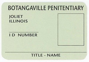 Rare -NATURAL BORN KILLERS- Original Prison Movie Prop ID/Pass Card
