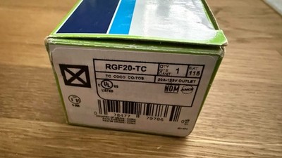 Leviton Renu Self-Test Tamper-Resistant GFCI 20Amp RGF20-TC Toasted Coconut