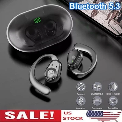 TWS Bluetooth 5.3 Headset Wireless Earphones Earbuds Stereo Headphones Ear Hook