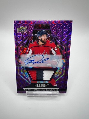 UD Allure 2022-23 Purple Diamond Auto Patch Tom Wilson Washington Capitals /10