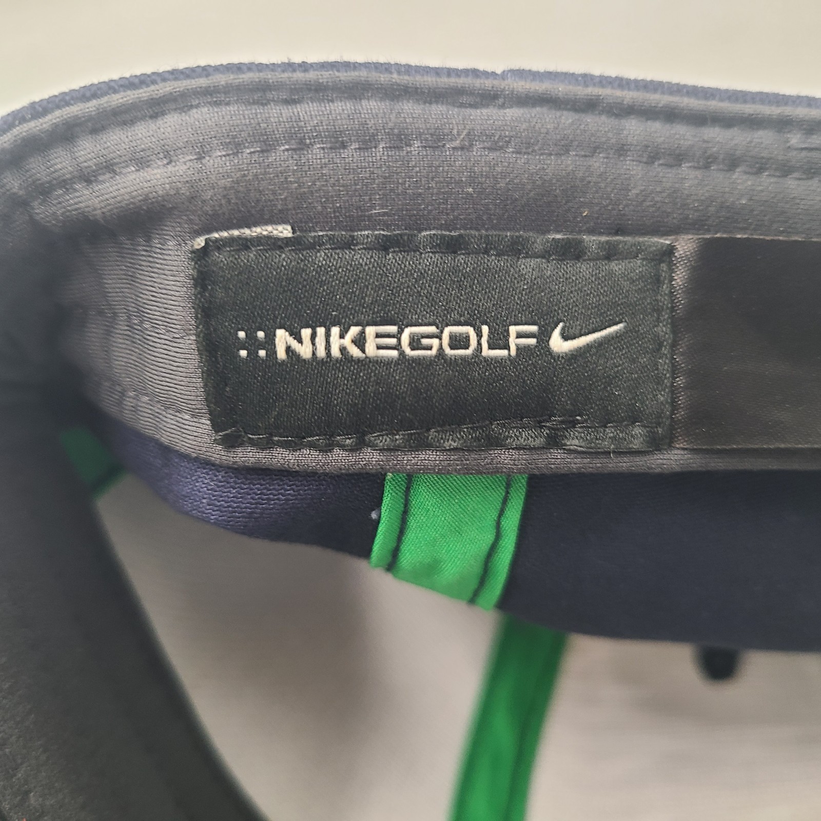 Nike Golf Hat Fitted Blue Green Distressed One Size Flex Cotton Blend Casual Men thumbnail 15