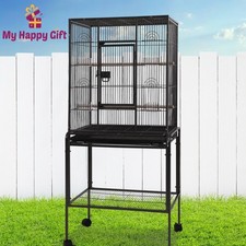 i.Pet Bird Cage Large Cages 144cm Parrot Aviary Stand-Alone Budgie Wheels Castor