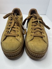 Zapatillas deportivas PUMA Fenty Rihanna con plataforma de gamuza marrón dorado talla 8,5