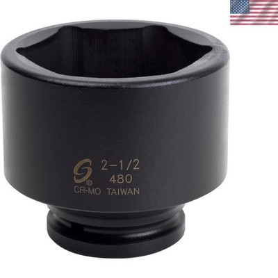 Sunex Tools Impact Socket 3/4 in. Drive 2-1/2 in. 6-Point Chrome Molybdenum