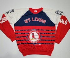 Vintage 80's St. Louis Cardinals Lightweight Sweatshirt Adult Size Medium 1989