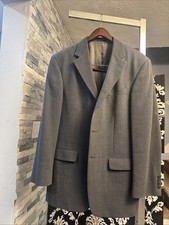 Oscar de La Renta Men s Suit Jacket 40 R 32w Gray
