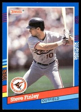 Steve Finley 1991 Donruss #355 Orioles MLB READ FREE SHIPPING AutographDen