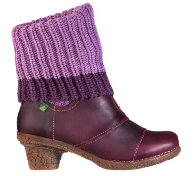 EL Naturalista Tesela Wool Knit Yggdrasil Rioja Purple Leather