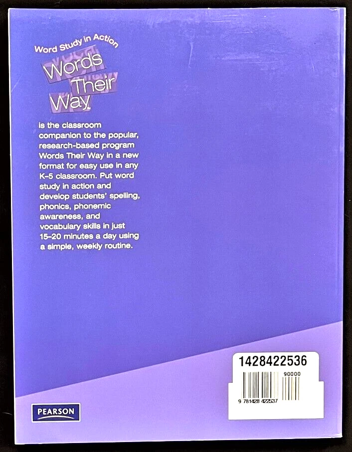 Words Their Way - DEVELOPMENTAL MODEL (TEACHER RESOURCE GUIDE) (2008, Pearson) - Image 2 of 4