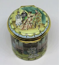 HALCYON DAYS ENGLISH ENAMEL BOX - DIE FLEDERMAUS - METROPOLITAN OPERA - STRAUSS