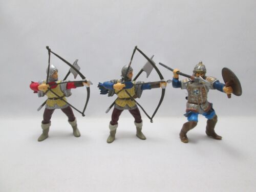 Papo (Lot of 3) 2 Bowman Figures (2003) plus 1 other (2005)