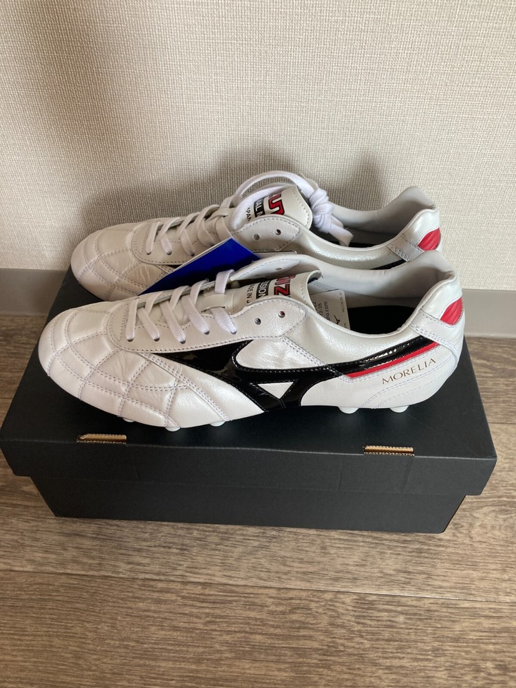 MIZUNO MORELIA II JAPAN P1GA2002 09 Super White Pearl × Black New in Box