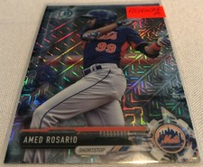 2017 Bowman Chrome Prospects Baseball Amed Rosario New York Mets Prism Refractor