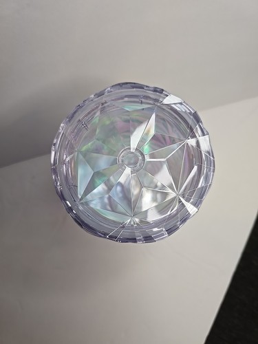 Starbucks Venti Christmas Holiday 2023 White Clear Diamond Prism Crystal Tumbler - Picture 6 of 8
